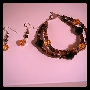Handmade Earring and bracelet set